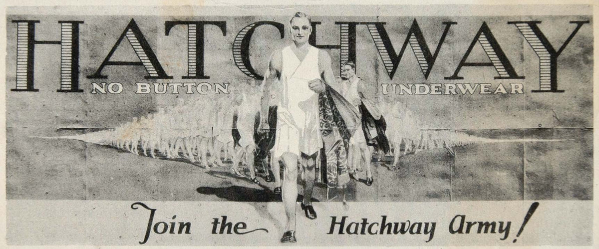 1922 Ad Fuld Hatch Knitting Company No Button Union Suit Underwear
