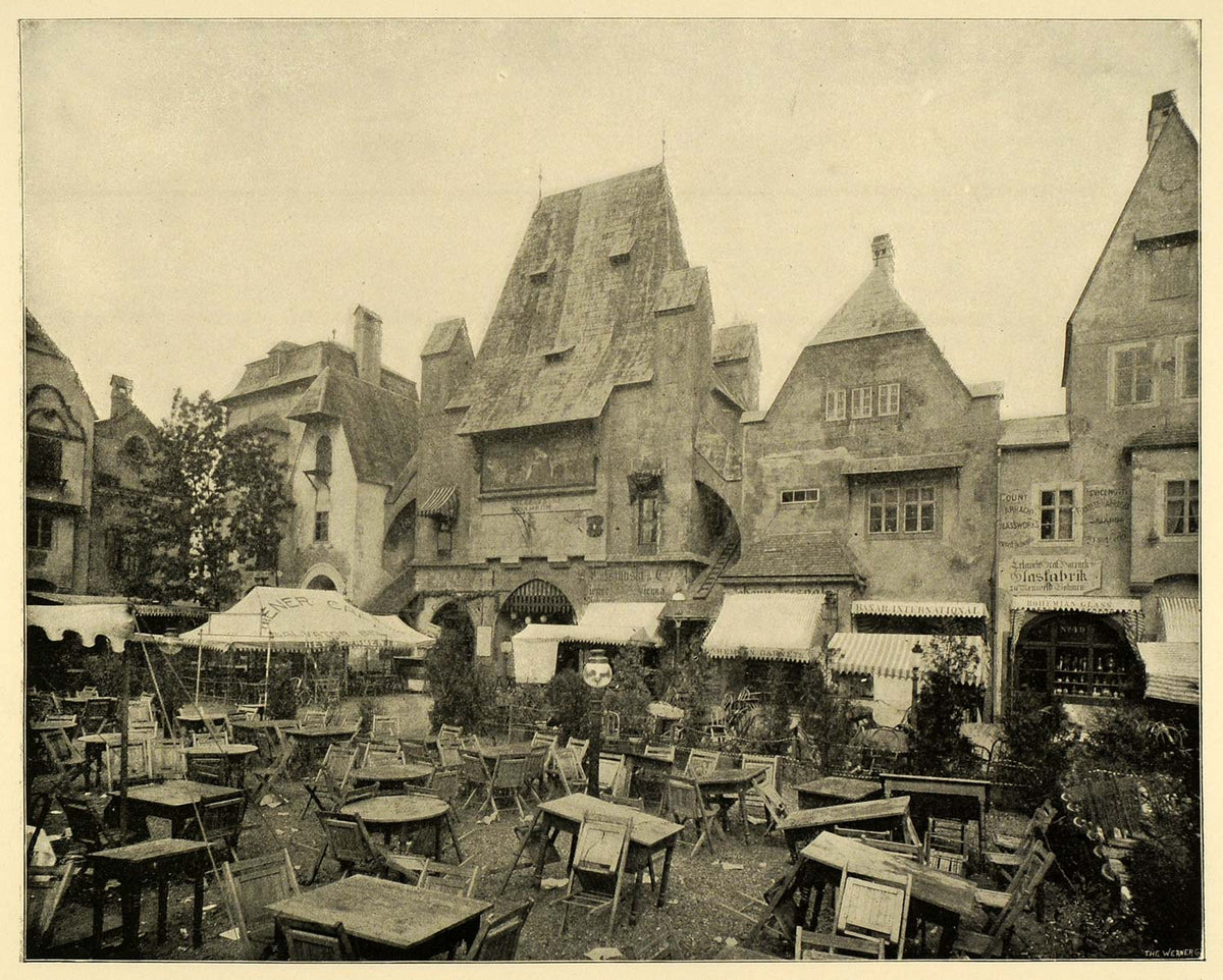 156. Picturesque World's Fair - Interior View in Old Vienna - Chicago's  1893 Worlds Fair