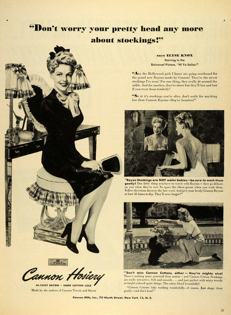 1940 Cannon Towels Vintage Ad, 1940's Housewife, Retro Ad
