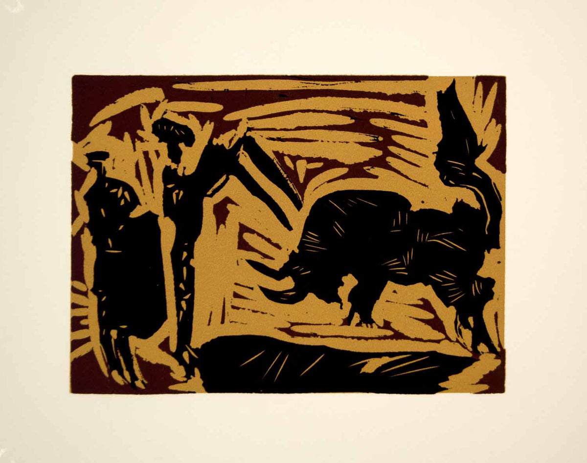 1963 Lithograph Picasso Banderillas Bull Bullfighting Corrida Toros Ma –  Period Paper Historic Art LLC