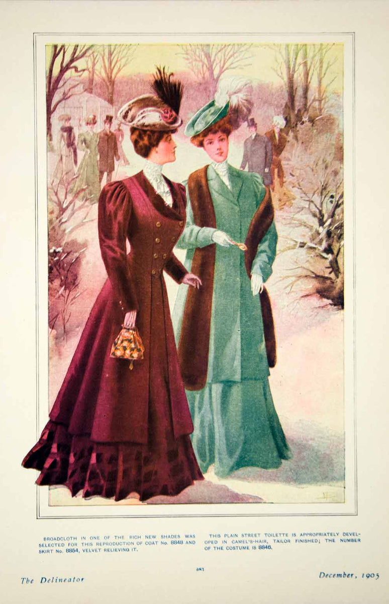 Edwardian Era Clothing: Edwardian Era Fashion Plate - December 1901 The  Delineator