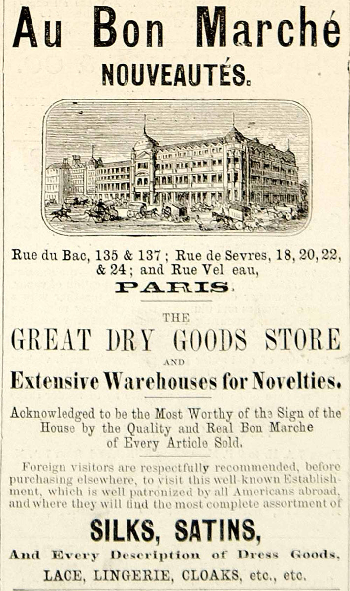Au Bon Marché 1926 Shop — Advertisement