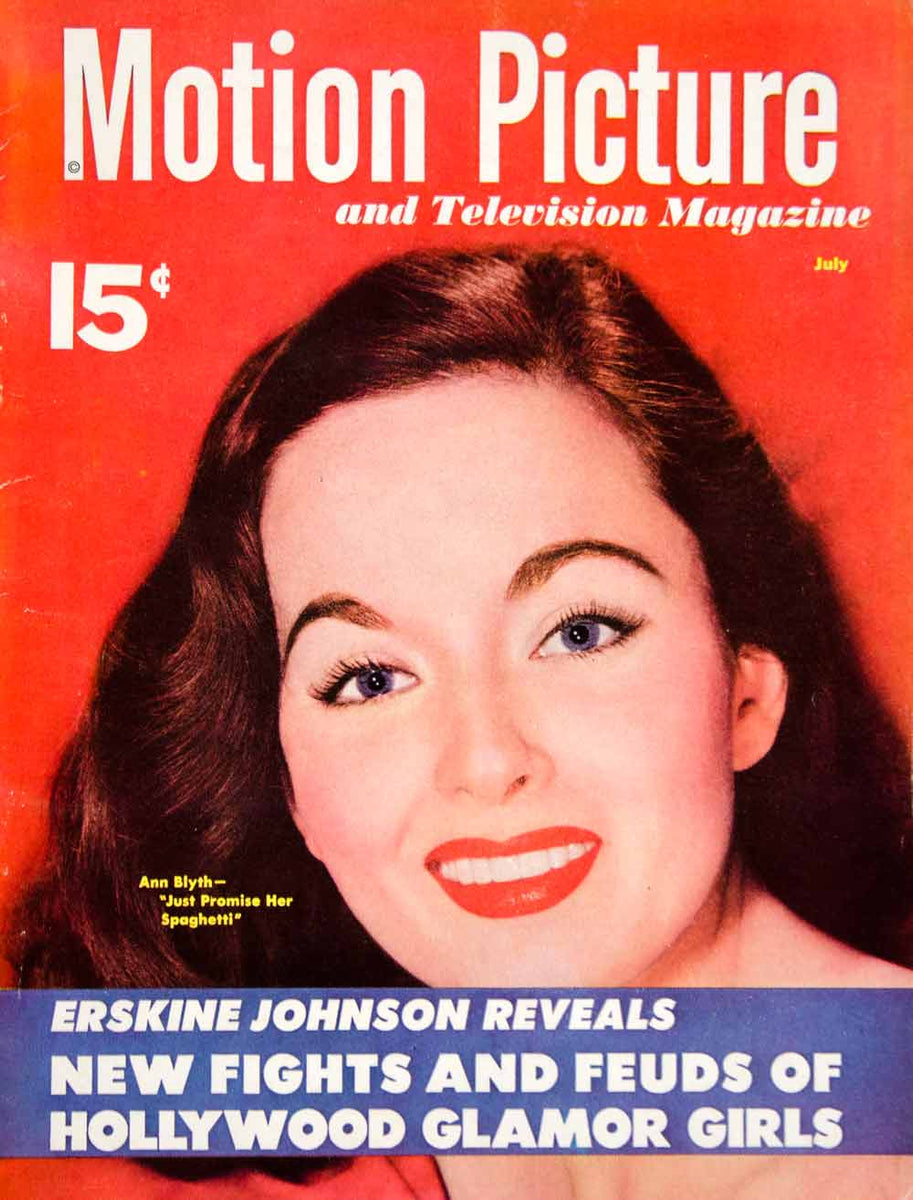 1952 Cover Motion Picture Television Magazine Ann Blyth Movie Star Act