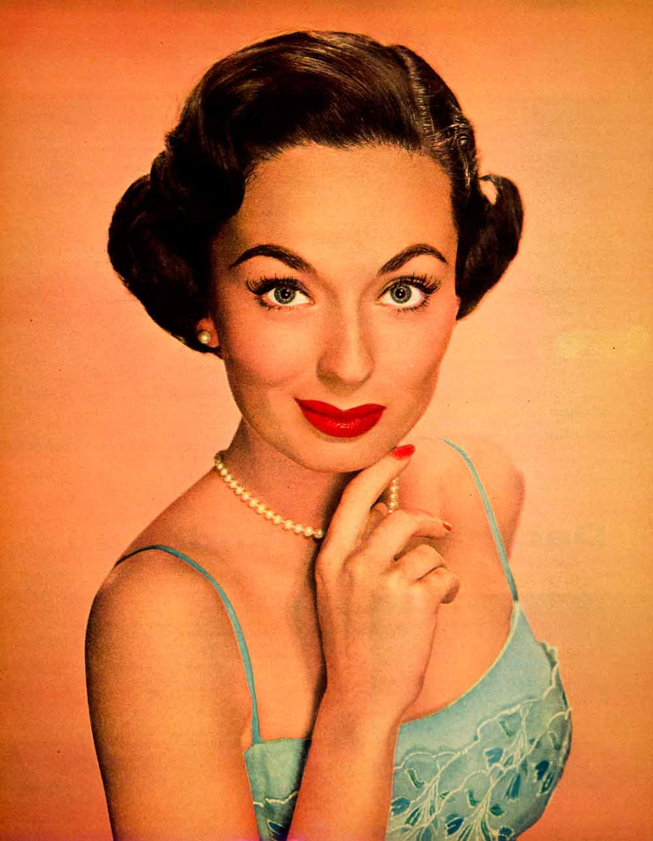 1954 Color Print Ann Blyth Portrait Movie Actress Film Star Singer YMS