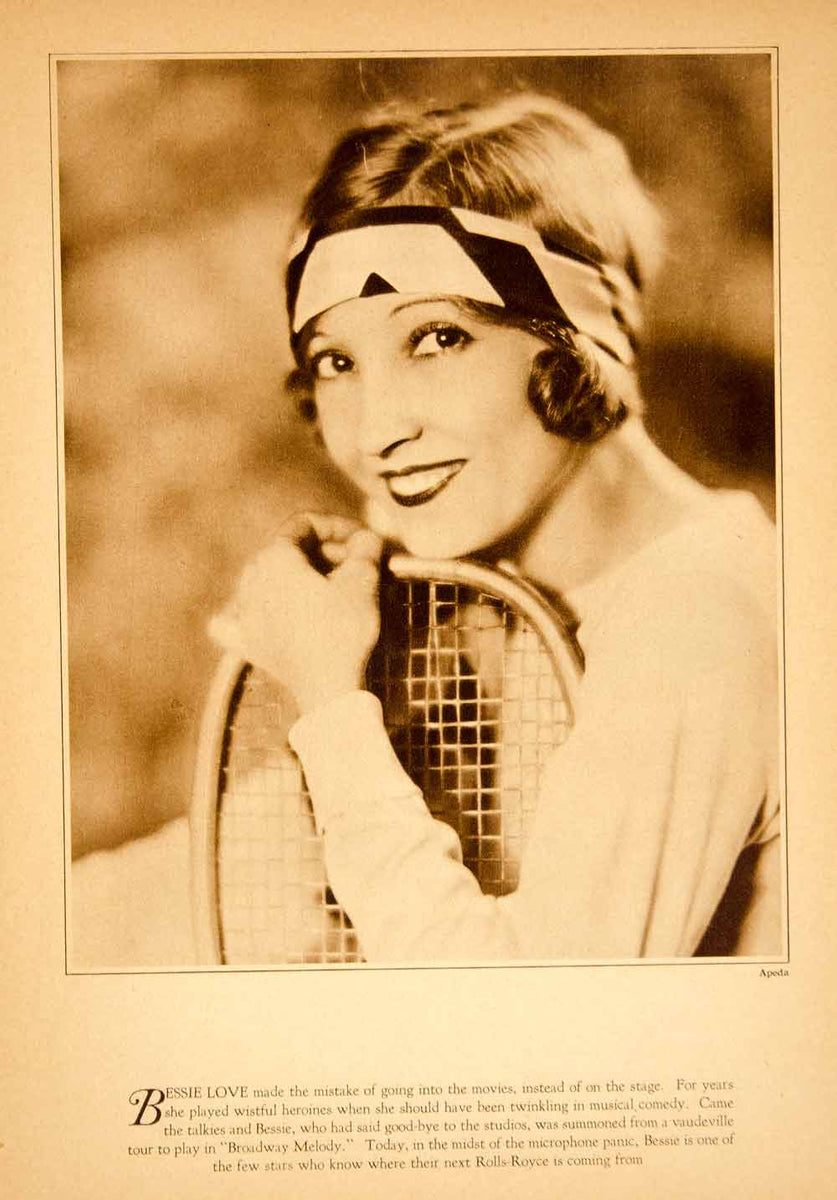 1929 Rotogravure Bessie Love Silent Film Movie Actress Hollywood Juani