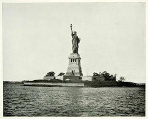 1894 Print Statue Liberty New York Atlantic Ocean United States Bedloe AC1