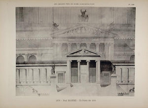 1902 Print Paul Blondel Architecture Palais des Arts - ORIGINAL ARCH6