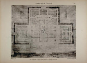 1902 Print 1880 Girault Architecture Children Home Plan - ORIGINAL ARCH6