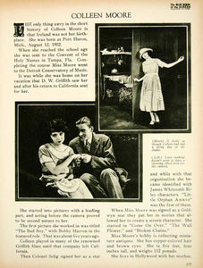 1923 Print Colleen Moore Silent Film Actress Movie Star Flapper Biography BBS1