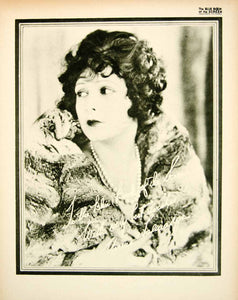 1923 Print Norma Talmadge Silent Film Actress Movie Star Portrait Biography BBS1