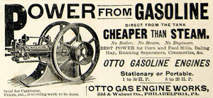 1893 Ad Otto Gas Engine 33rd Walnut St Philadelphia PA Corn Feed Mill CCG1