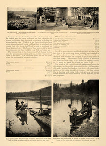 1906 Article Radclyffe Dugmore Wilderness Club Camp - ORIGINAL CL5