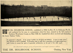 1906 Ad Dr Holbrook Preparatory Boy School Briar Cliff - ORIGINAL CL8