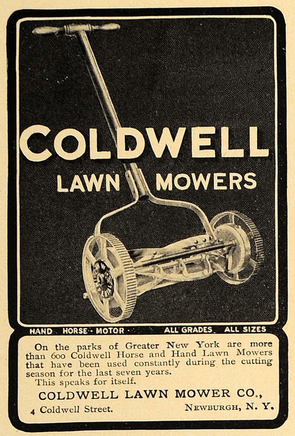 antique reel lawn mower coldwell newburgh NY
