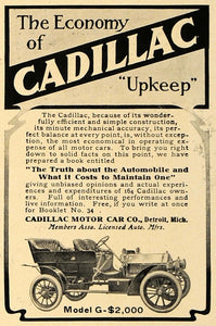 1907 Ad Cadillac Motor Car Model G Automobile Vintage - ORIGINAL ADVERTISING CL9
