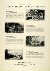 1929 Ad Pease Elliman Realty North Shore Long Island Piping Rock Club COL2