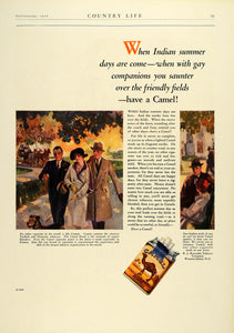 1926 Ad Camel Cigarettes Tobacco Indian Summer Reynolds Winston-Salem COL3