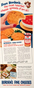 1952 Ad Borden's Cheese Dairy Pasteurized Vera-Sharp Elsie Smokey Blue COLL3