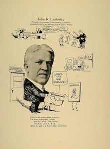 1923 Print John R. Lenfestey Advertisers Electrotyping - ORIGINAL CP1