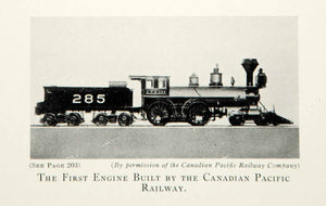 1933 Print Steam Locomotive Train Canadian Pacific Railway Transportation CRD1