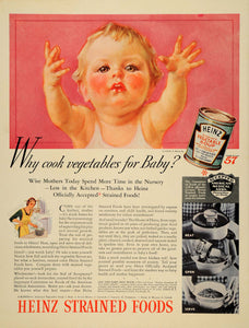 1935 Ad Heinz Strained Baby Food Can Pittsburgh PA American Medical DL2