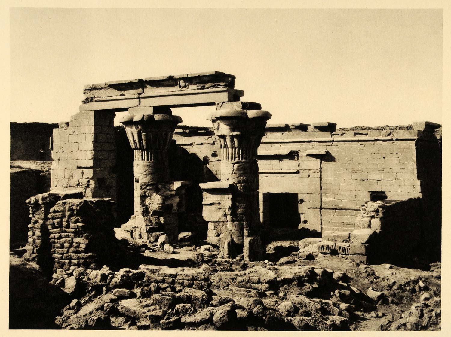 1929 Kharga Oasis Egypt Qasr el-Ghueta Roman Fortress - ORIGINAL EG1