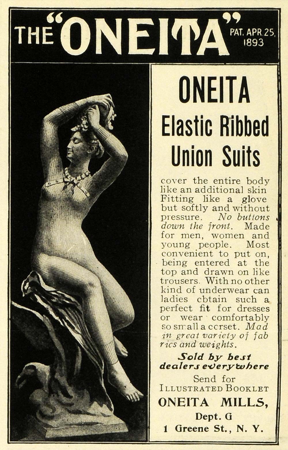 1902 Ad Ferris Brothers Good Sense Waist Undergarment Corset