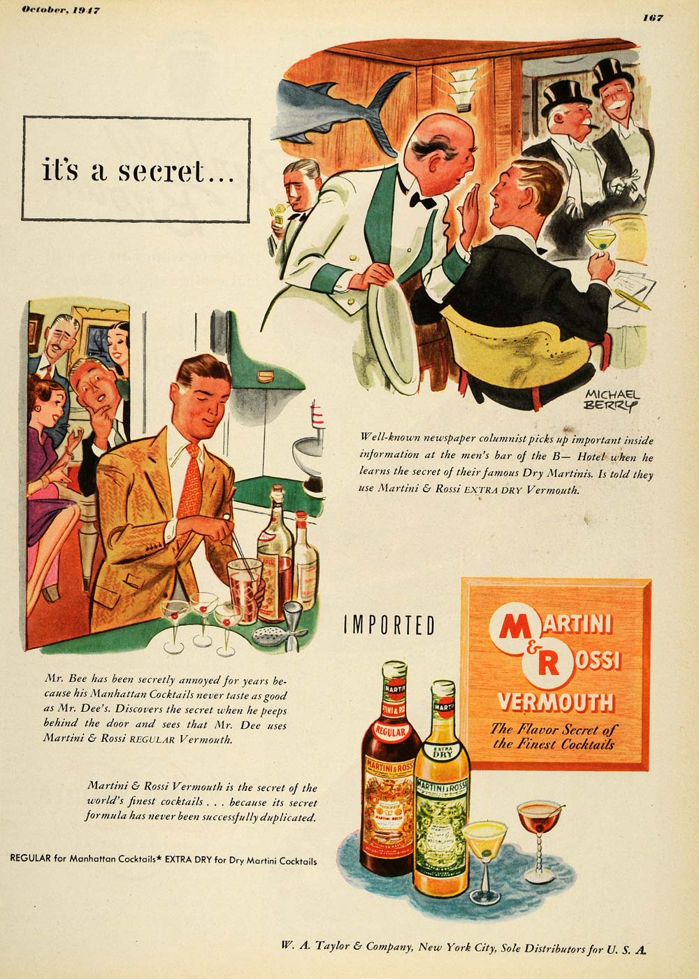 1947 Ad Martini Rossi Vermouth Alcohol Beverage Drink - ORIGINAL ESQ4 –  Period Paper Historic Art LLC
