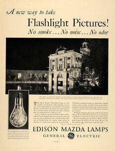 1931 Ad General Electric Edison Mazda Lamps Nela Park - ORIGINAL ADVERTISING F1A