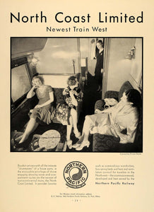 1931 Ad Northern Pacific Railway Train Rooms Travel - ORIGINAL ADVERTISING F1A