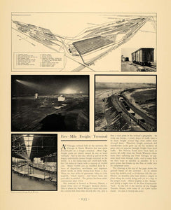 1930 Print Chicago North Western 5 Mile Terminal Train ORIGINAL HISTORIC F3A