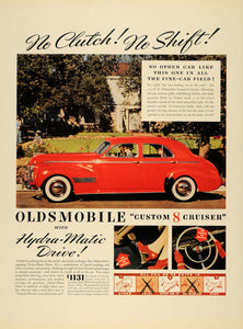 1940 Ad Oldsmobile Custom 8 Cruiser Hydra-Matic Drive - ORIGINAL ADVERTISING F4A