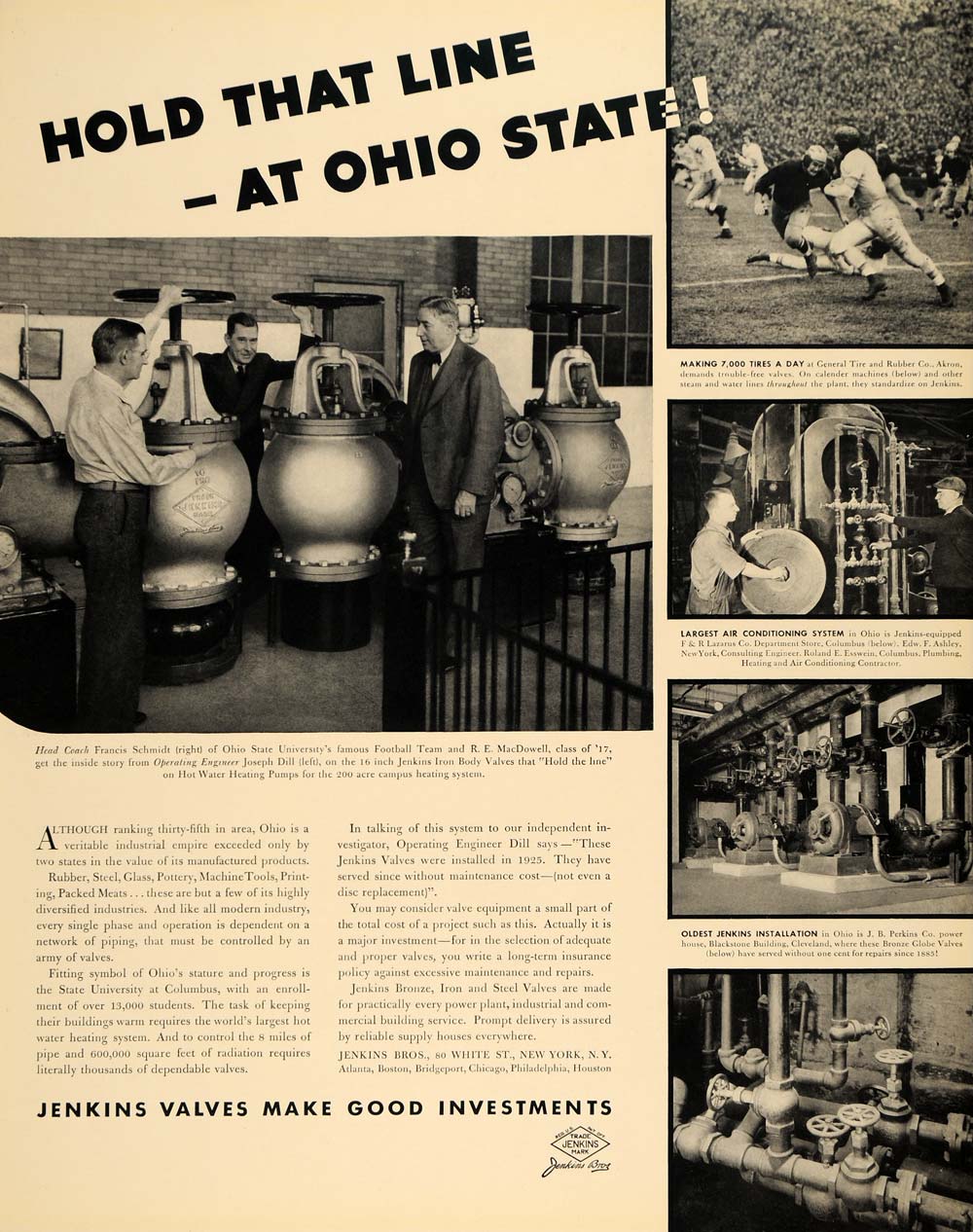 1940 Ad Jenkins Brothers Ohio State Campus Football - ORIGINAL ADVERTI –  Period Paper Historic Art LLC