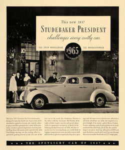 1936 Ad Studebaker Car President Helen Dryden 115 hp - ORIGINAL ADVERTISING F6A