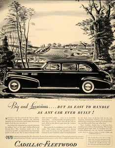 1940 Ad Cadillac Touring Sedan Five-Passengers Auto - ORIGINAL ADVERTISING F6A