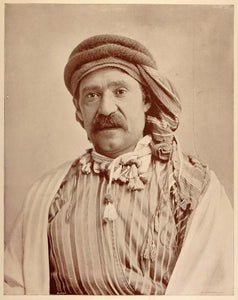 1893 Chicago World's Fair Portrait Syrian Bedouin Sheik Man Costume Historic