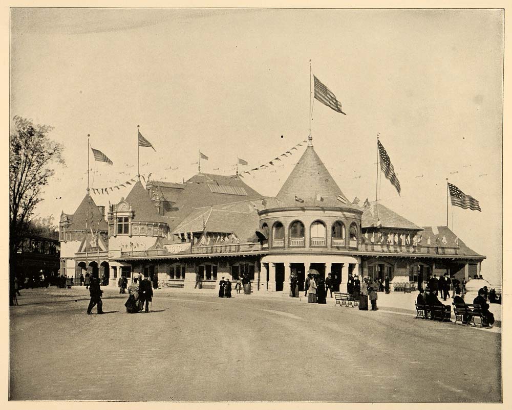 1893 Chicago World's Fair Iowa State Building Print - ORIGINAL HISTORIC IMAGE