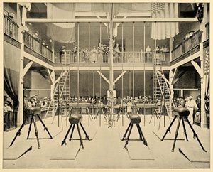 1893 Chicago World's Fair Gymnasium Children's Building ORIGINAL HISTORIC IMAGE