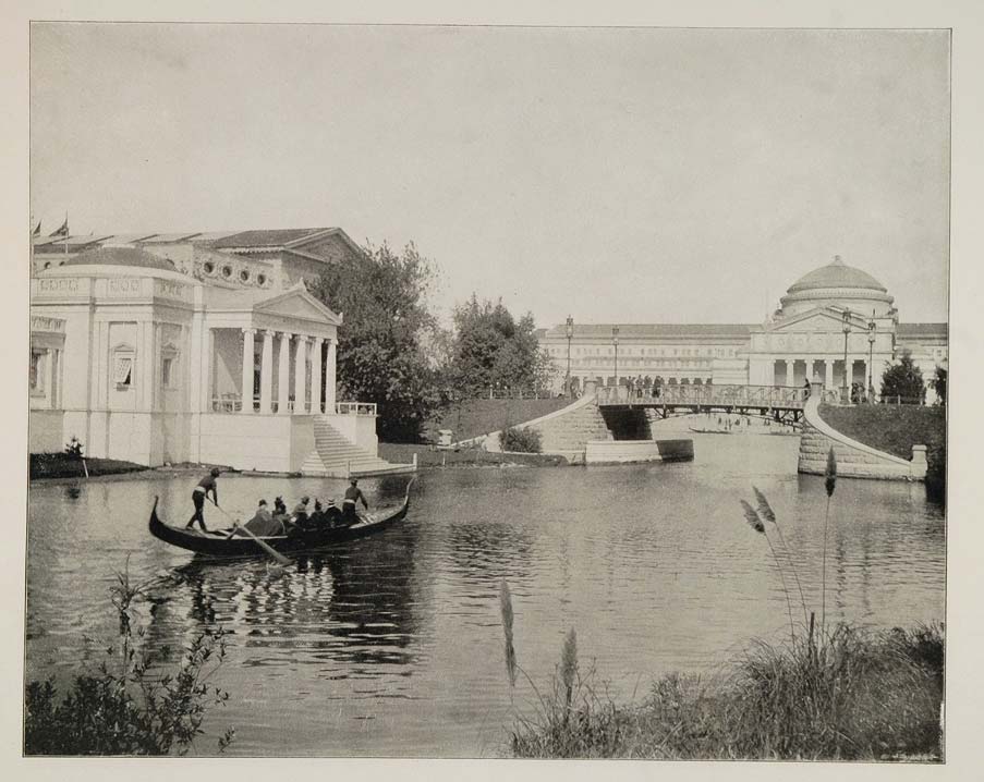 1893 Chicago Worlds Fair Merchant Tailors Bldg. Gondola ORIGINAL HISTORIC FAIR8