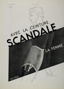 Image of Advertisement for Scandale underwear (girdle, bra) from