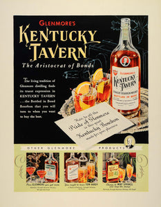 1939 Ad Glenmore Distillieries Kentucky Tavern Whiskey - ORIGINAL FTT9