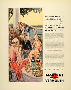 1934 Ad Martini Rossi Vermouth W.A. Taylor Party Liquor - ORIGINAL FTT9