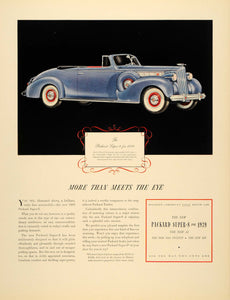 1939 Ad Packard Super 8 Convertible Car Detroit Drive - ORIGINAL FTT9