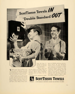 1939 Ad Scott Tissue Paper Towels Bathroom Maintanence - ORIGINAL FTT9