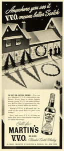 1941 Ad Martins V.V.O. Scotch Whiskey Christmas Liquor Alcohol McKesson FZ5