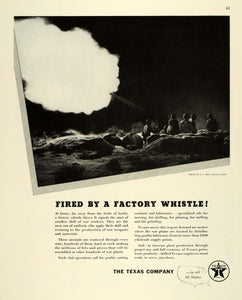 1943 Ad Texas Co Texaco Logo Gas Oil Petroleum Products Soldiers Battlefield FZ5