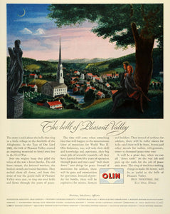 1945 Ad Olin Industries WWII War Production Civil War Pleasant Valley FZ8