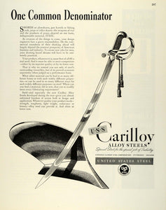 1945 Ad United States Steel USS Carilloy Alloy Metallurgical WWII War FZ8