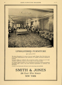 1921 Ad Smith & Jones Upholstered Furniture Living Room - ORIGINAL GF4