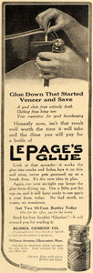 1912 Ad Russia Cement Le Page's Liquid Glue Bottle - ORIGINAL ADVERTISING GH2